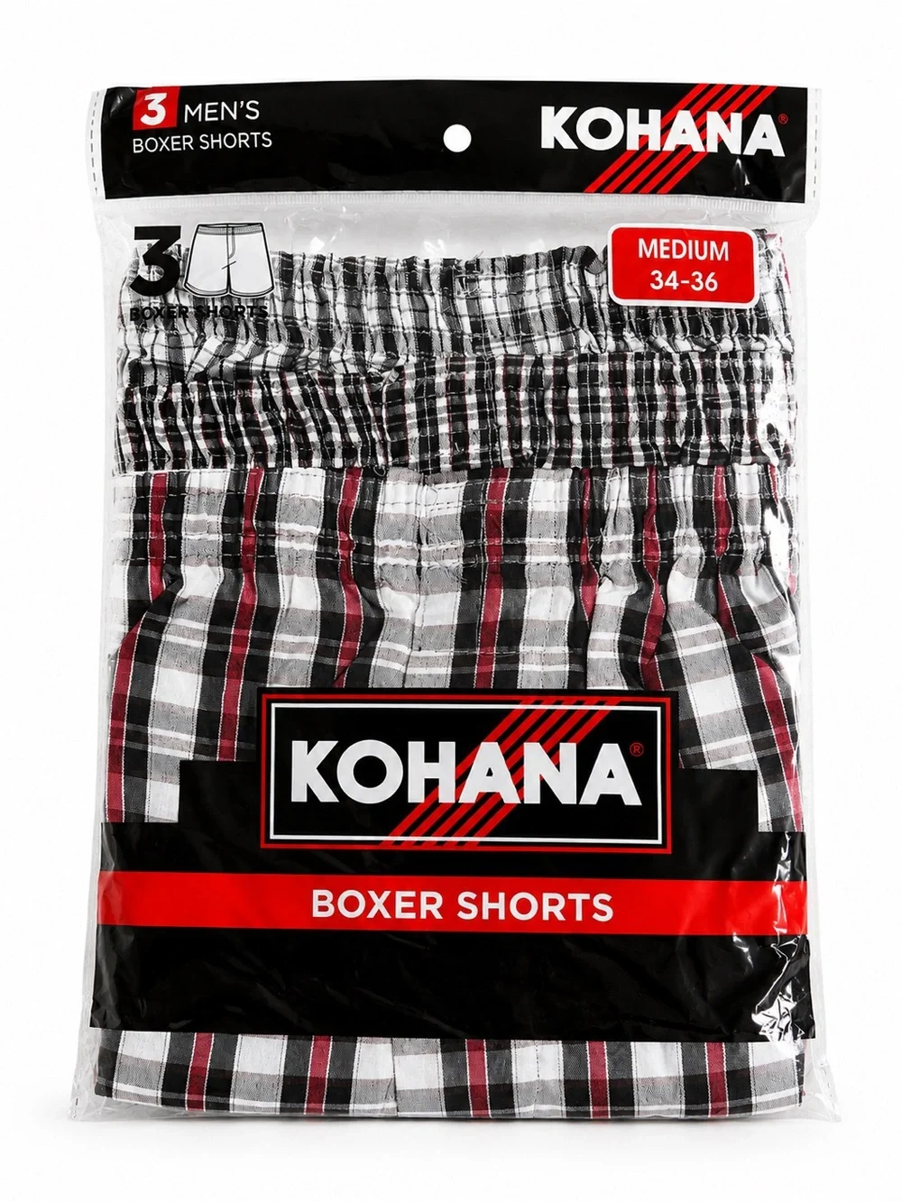 SEALED Men's Plaid Boxer Shorts | 34-36